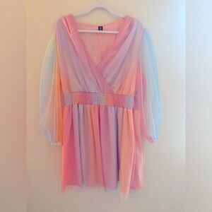 Pastel Rainbow Dress NWOT